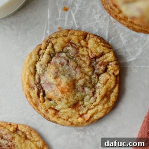 Butterfinger Cookies close up