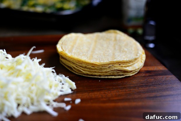 Corn, Poblano + Onion Yellow Corn Quesadillas l SimplyScratch.com (8)