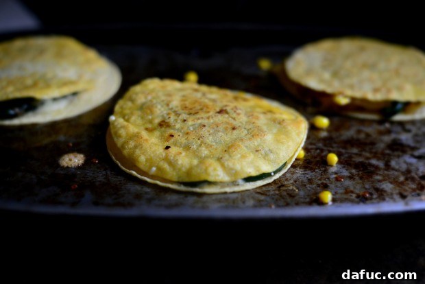 Corn, Poblano + Onion Yellow Corn Quesadillas l SimplyScratch.com (16)