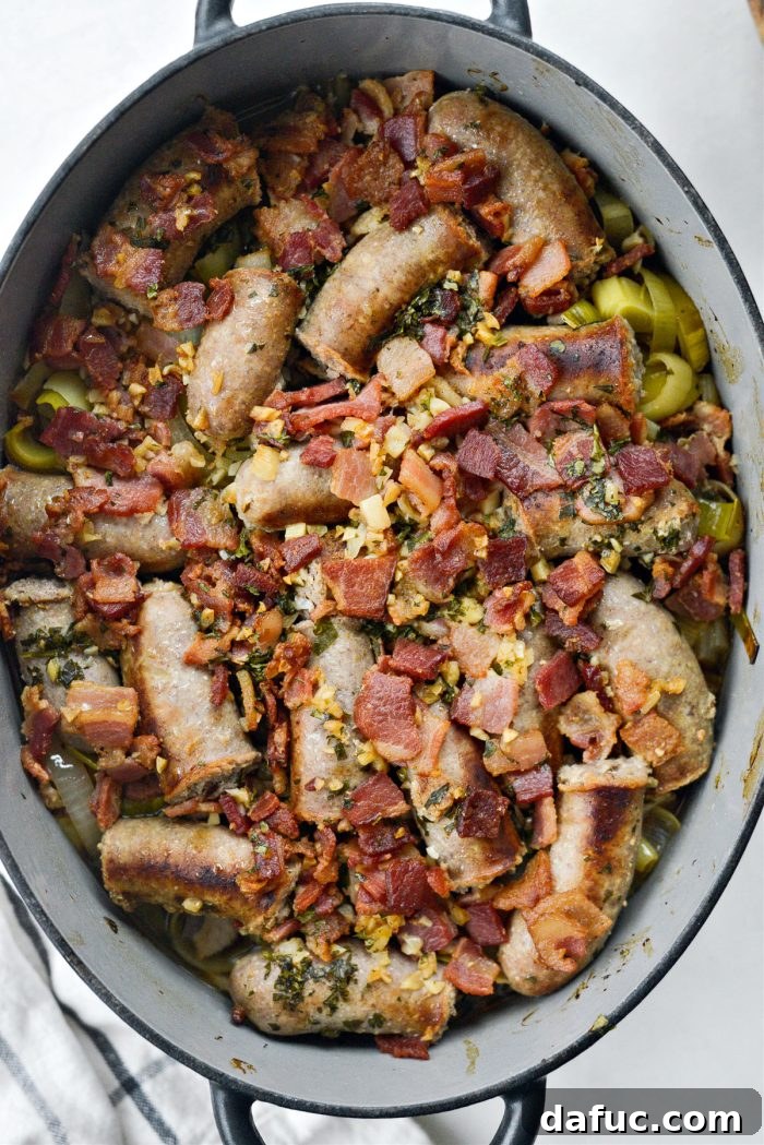 Dublin's Hearty Comfort Coddle 19 Dublin Coddle freshly out of the oven, rich and aromatic.