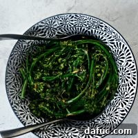 Roasted Broccolini with Ginger and Garlic