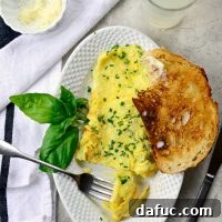 Savory Herb and Parmesan Omelet 3 Parmesan Herb Omelet