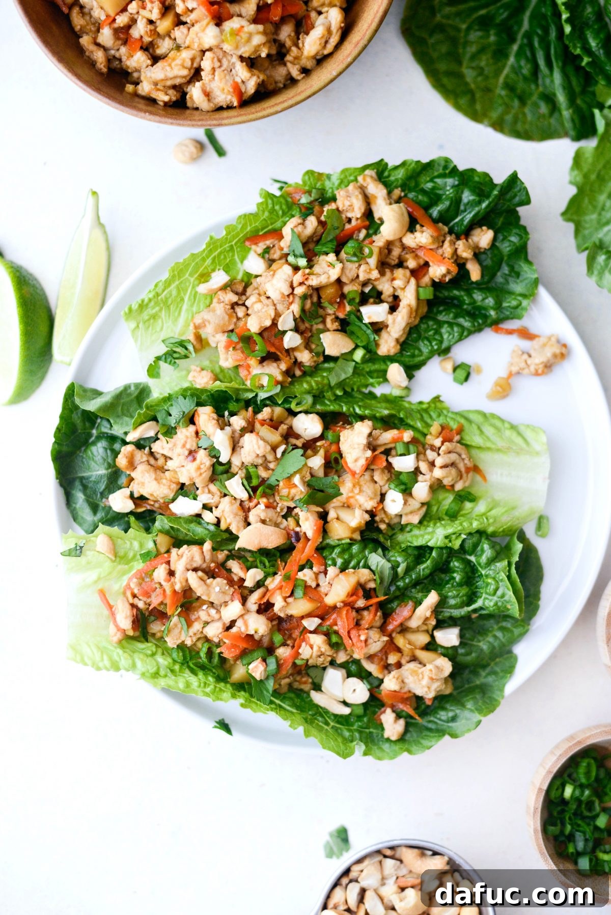 Vibrant Ginger Cashew Lettuce Wraps 2 Ginger Cashew Turkey Lettuce Wraps, a vibrant and healthy meal