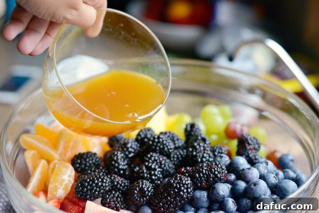 Prismatic Fruit Delight 18 Large bowl filled with colorful fresh fruits