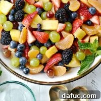 Prismatic Fruit Delight 24 Rainbow Fruit Salad with Citrus Honey Glaze