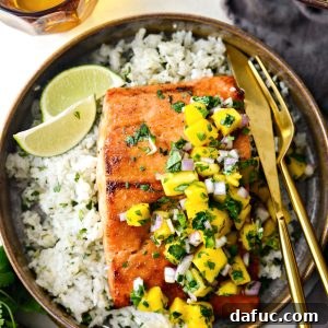 Honey Glazed Salmon with Mango Salsa