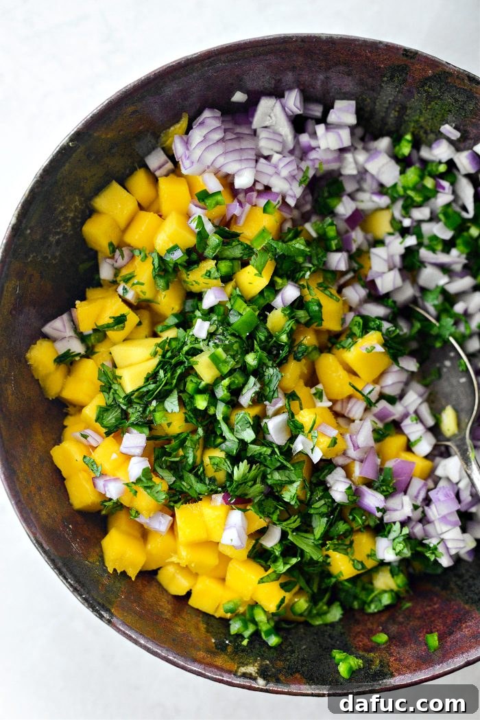 Stir Mango Salsa Ingredients