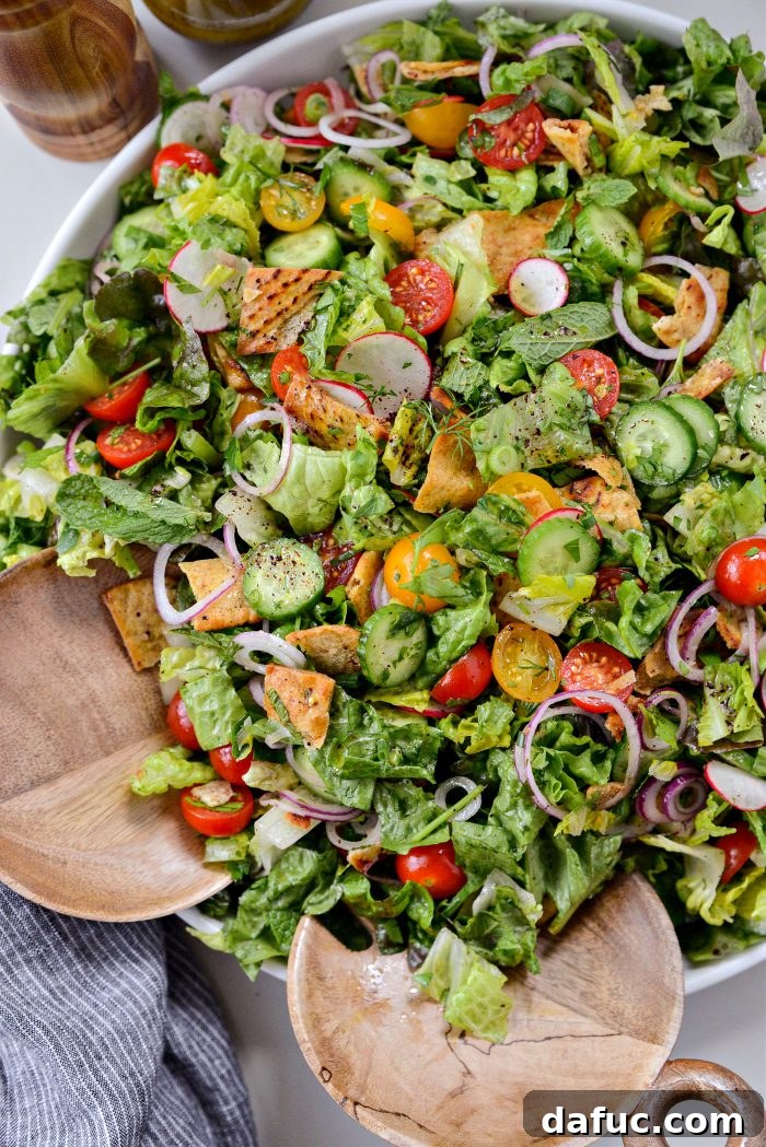 Levantine Garden Crunch 12 Fattoush Salad - Ready to Serve