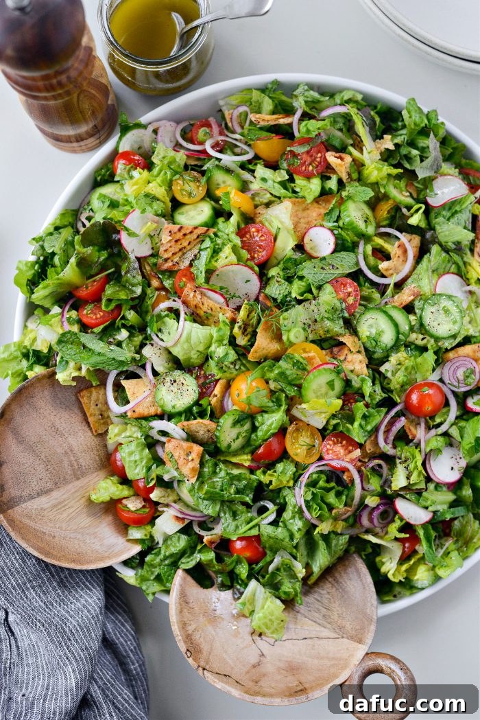 Levantine Garden Crunch 3 Fattoush Salad - Close Up