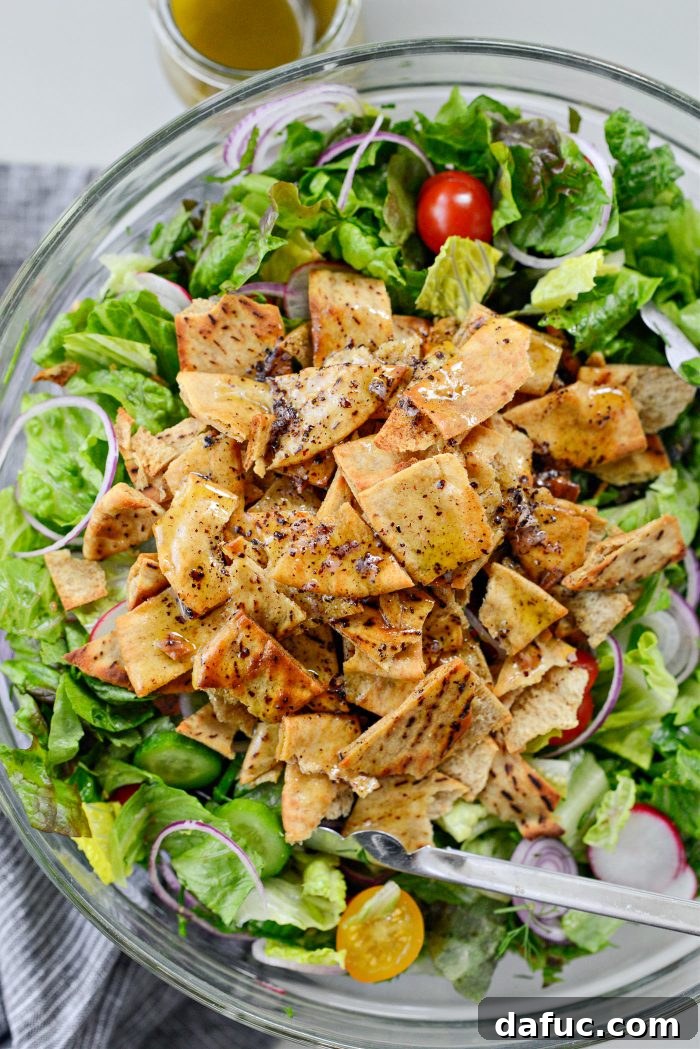 Levantine Garden Crunch 10 Add Pita Chips and Sumac Dressing