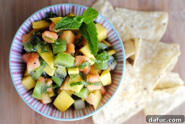Tropical Harmony Salsa 2 Vibrant Tropical Fruit Salsa with Mango, Papaya, and Kiwi