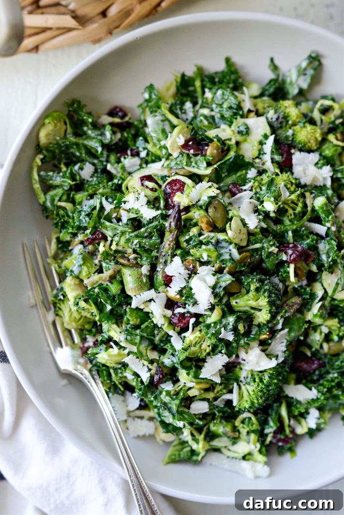 Brussels Sprout Kale Chopped Salad