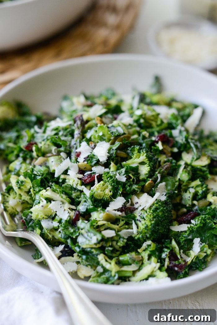 Brussels Sprout Kale Chopped Salad