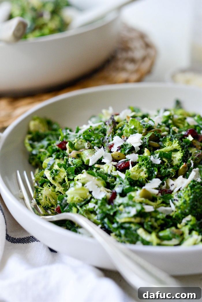 Brussels Sprout Kale Chopped Salad