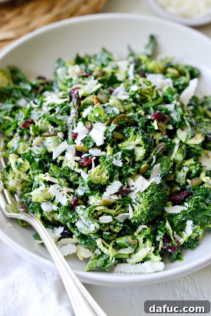 Brussels Sprout Kale Chopped Salad