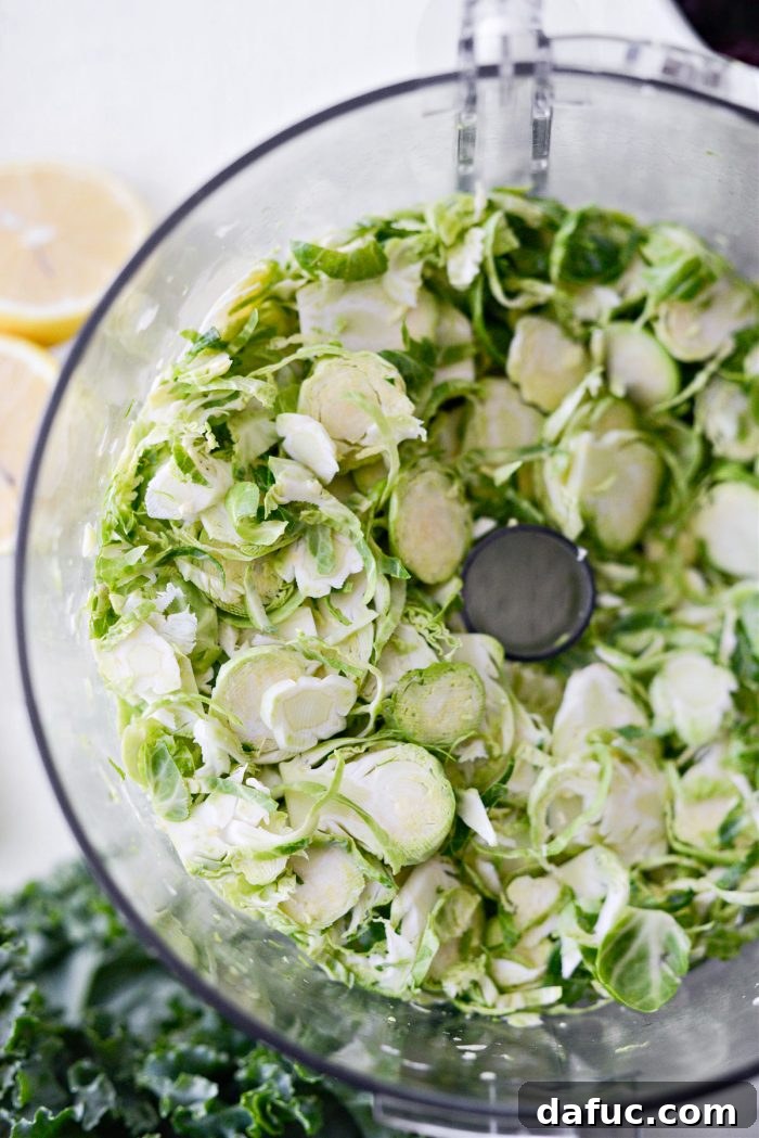 shredded brussels sprouts
