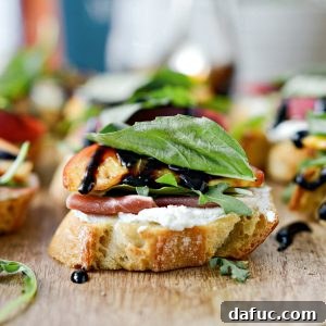Peach Prosciutto Chèvre Crostini 17 Peach Prosciutto Goat Cheese Crostini