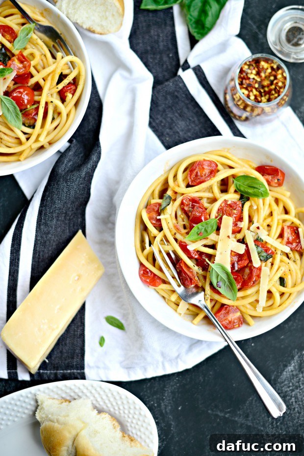 Effortless 10-Minute Cherry Tomato Sauce 2 10 Minute Fresh Cherry Tomato Sauce l SimplyScratch.com