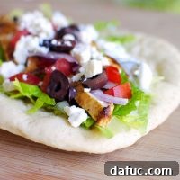Greek Chicken Pitas with Cucumber Dill Yogurt Dressing