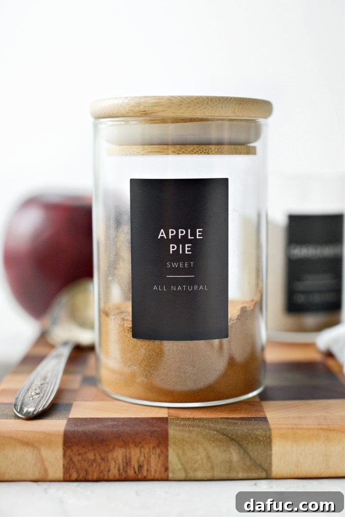 Handcrafted Apple Pie Spice Mix 2 Homemade Apple Pie Spice in a jar