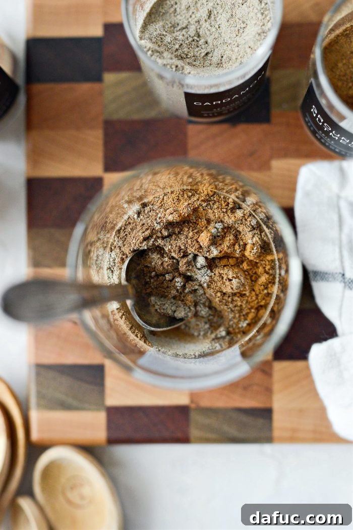 Handcrafted Apple Pie Spice Mix 6 Stirring the spice blend