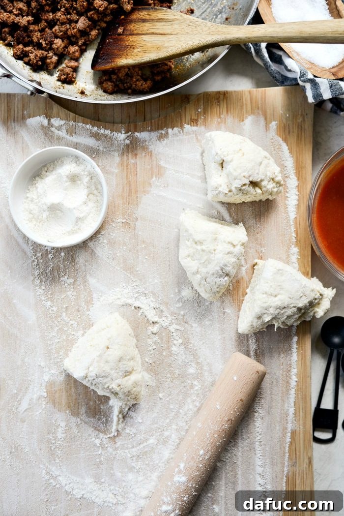 Dividing pizza dough into portions for Fiestadas