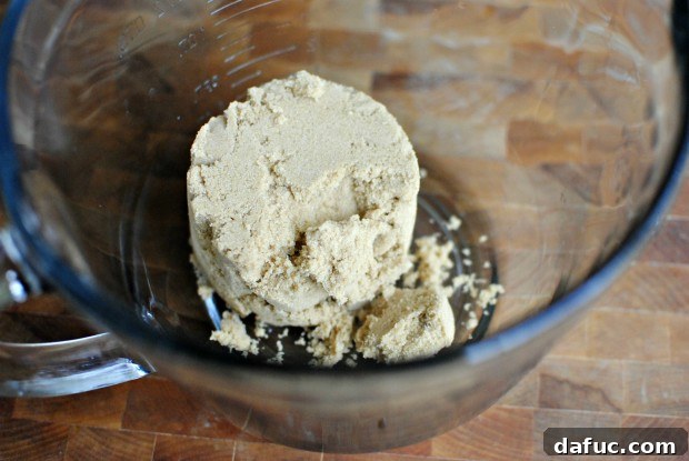 Measuring brown sugar