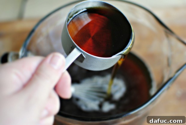 Adding pure maple syrup