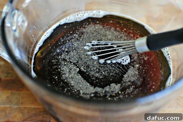 Seasoning with black pepper