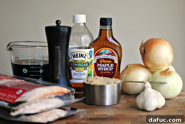 Ingredients for Bacon Jam