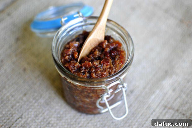 Bacon jam in a jar