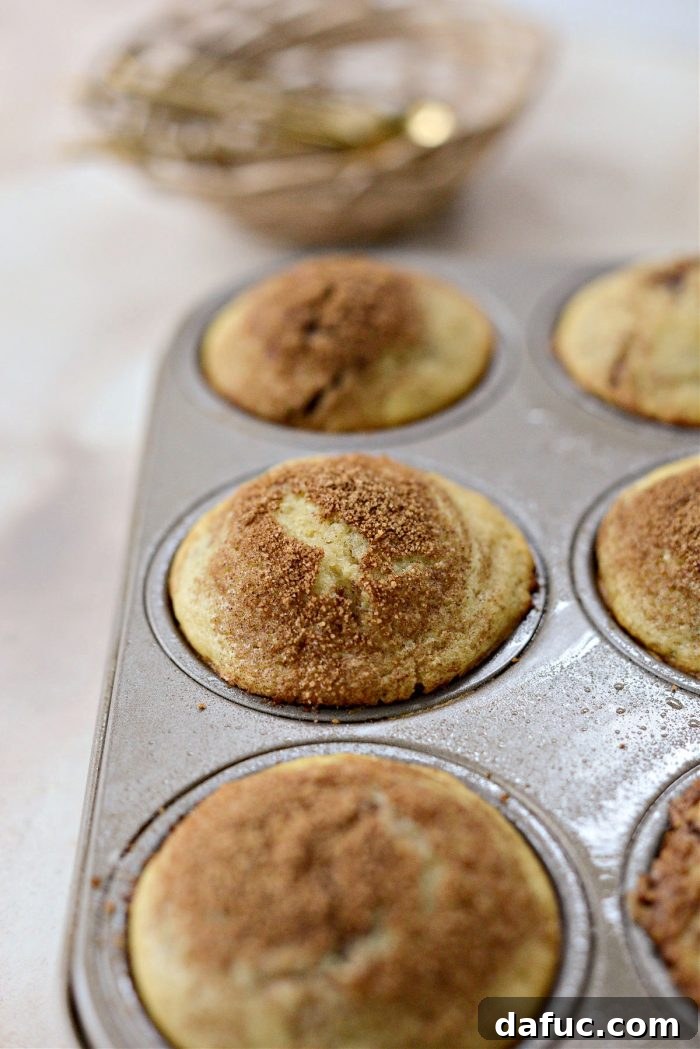 Tarçın Şeker Burgaçlı Pankek Muffinler 15 Just baked Cinnamon Swirl Pancake Muffins