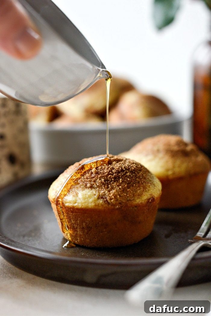 Tarçın Şeker Burgaçlı Pankek Muffinler 16 Cinnamon Swirl Pancake Muffins ready to be served