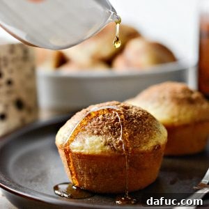 Cinnamon Sugar Swirled Pancake Muffins