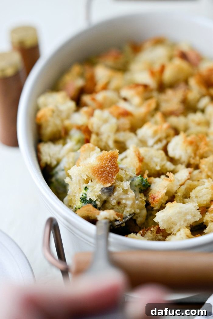 Cozy Broccoli Bake 21 Homemade Broccoli Casserole ready to be served