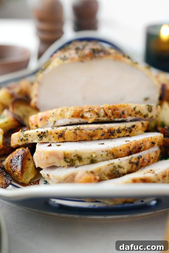 Herb Roasted Turkey Breast with Parsnips