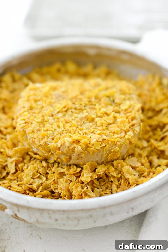 Crunchy Cornflake French Toast 10 Dipping and coating French toast in crushed cornflakes for a crispy crust