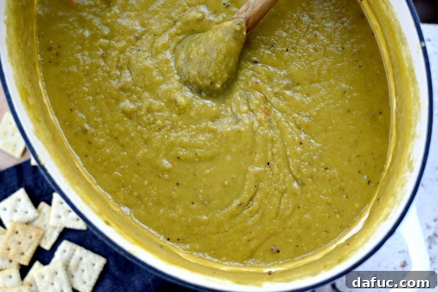 Delicious and perfectly seasoned Split Pea Soup