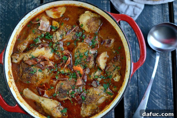 Slow-Simmered Chicken Stew 2 Deliciously braised chicken stew with vegetables, ready to serve