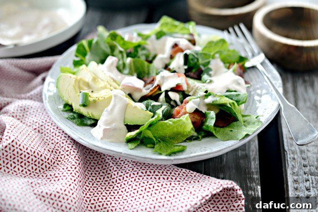 BLAT Salad presented beautifully in a bowl