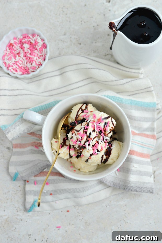 Ice cream with sprinkles