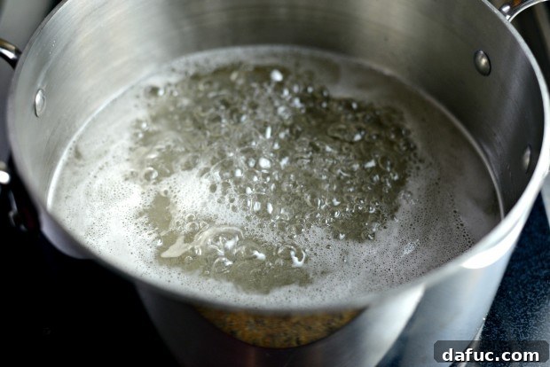 Sugar and water boiling