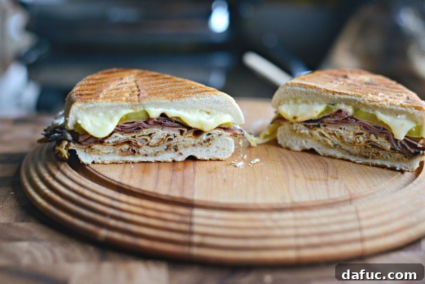Pressed Cuban Sandwich with Roasted Garlic Aioli