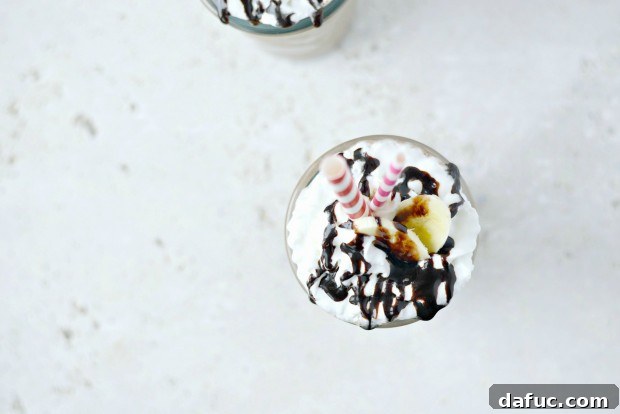 Chocolate Banana Bliss 2 Delicious Homemade Chocolate Banana Milkshake with Creamy Texture