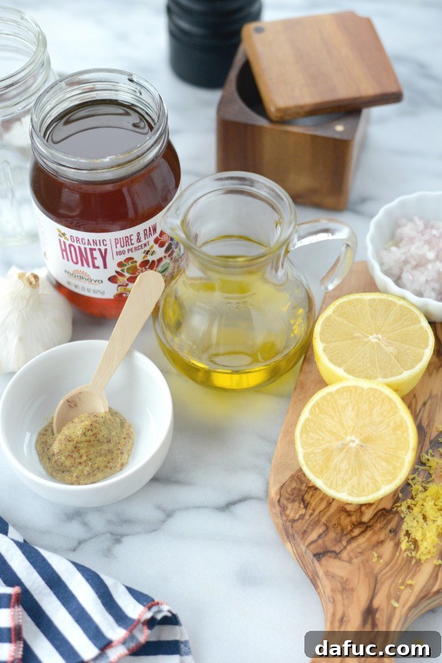 Fresh Lemons and Dijon Mustard - Key Ingredients for Vinaigrette