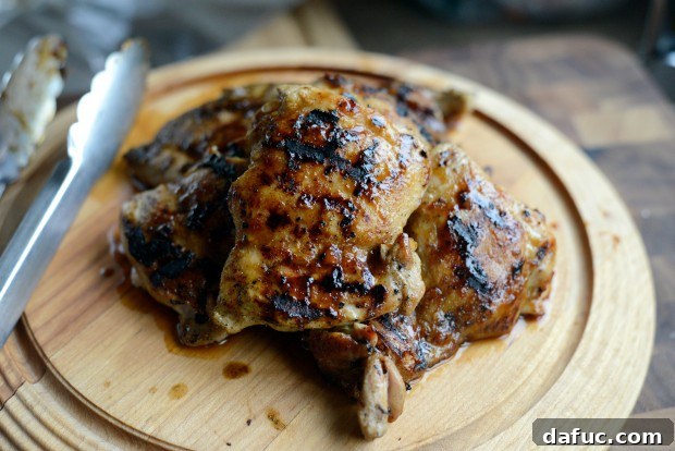 Sweet & Tangy Teriyaki Chicken Bowls 21 Glazed grilled chicken - chicken thighs with caramelized teriyaki glaze
