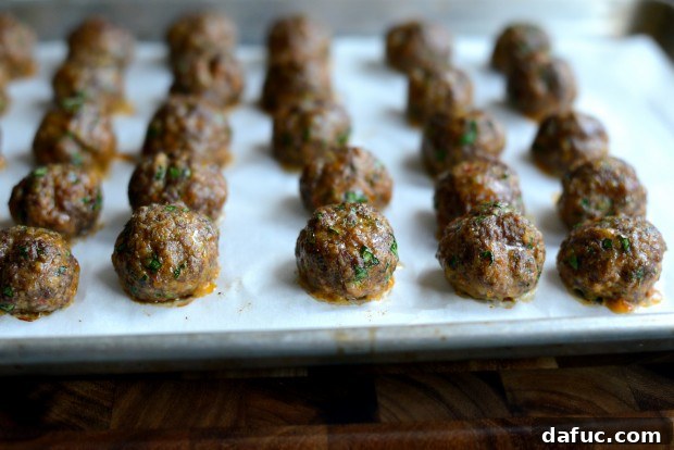 Baking meatballs in the oven