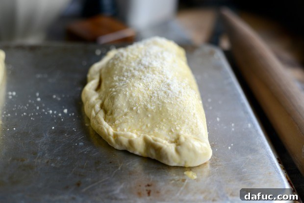 Baked Italian Meatball Calzone