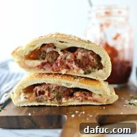 Italian Meatball Calzones