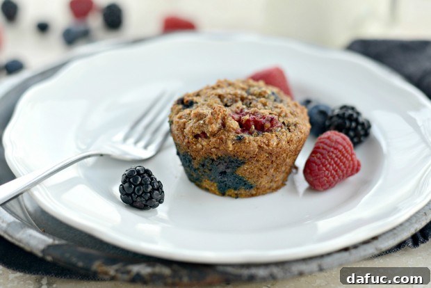 Sunrise Berry Bran Muffins 2 Triple-Berry Bran Muffins l SimplyScratch.com (019)